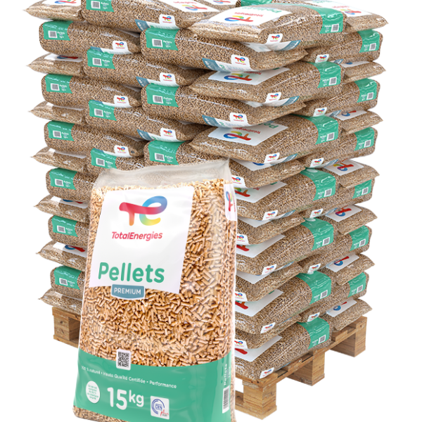 3 Paletten Pellets von TOTALENERGIES