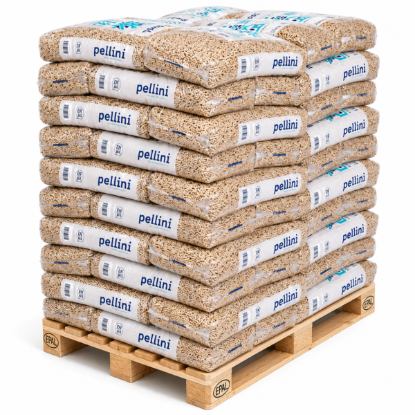 PELLINI Holzpellets 6mm ENplusA1, 66 x 15kg Palette